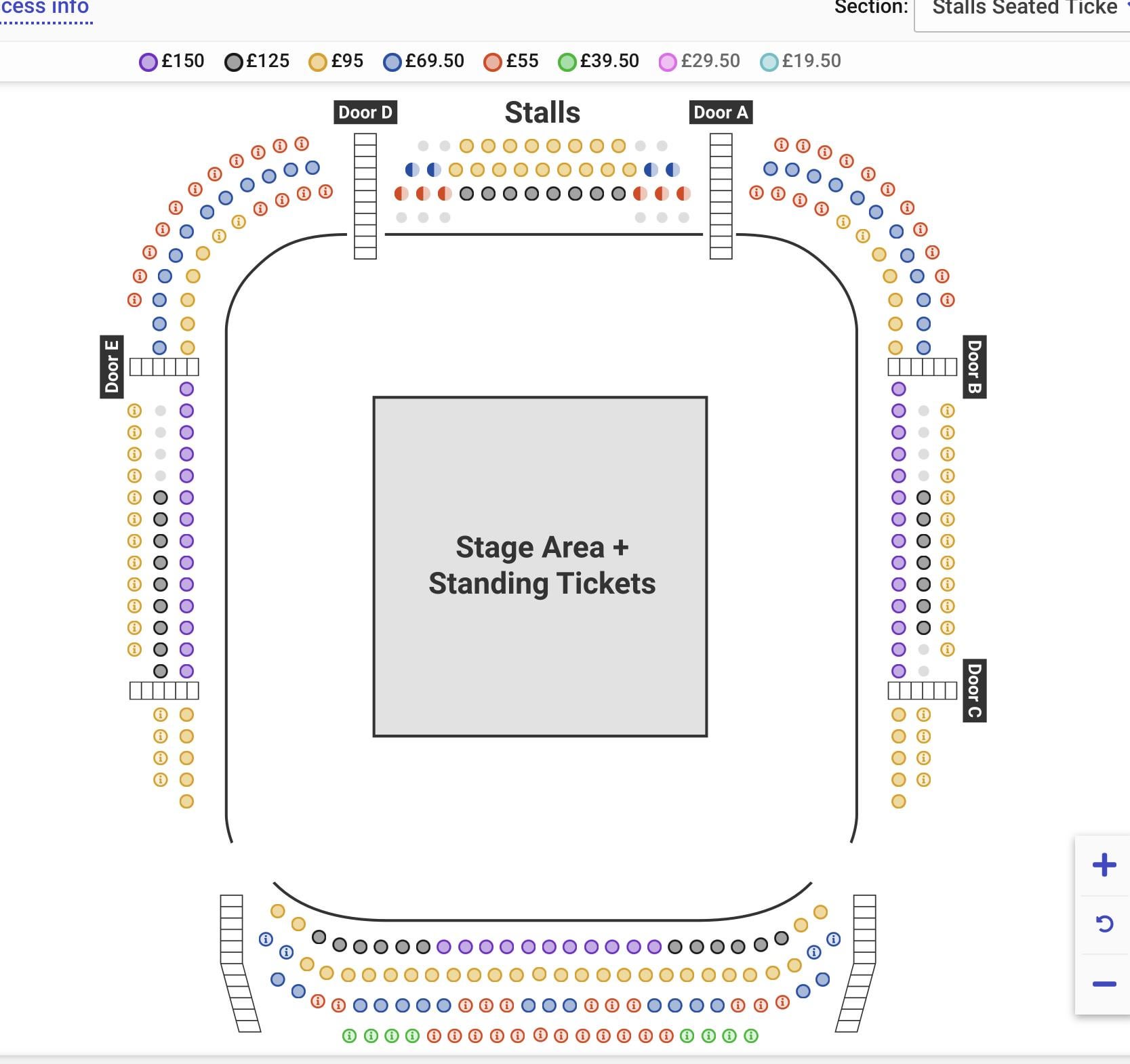 guys and dolls bridge theatre seating plan