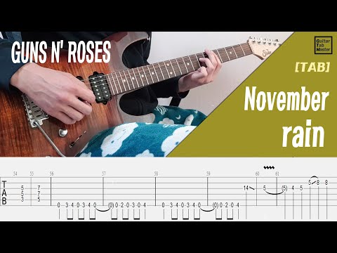 november rain solo backing track