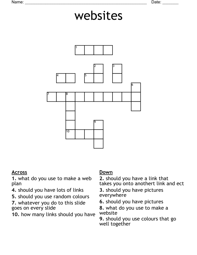 site crossword clue