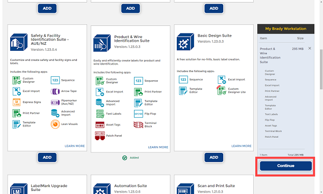 download brady workstation