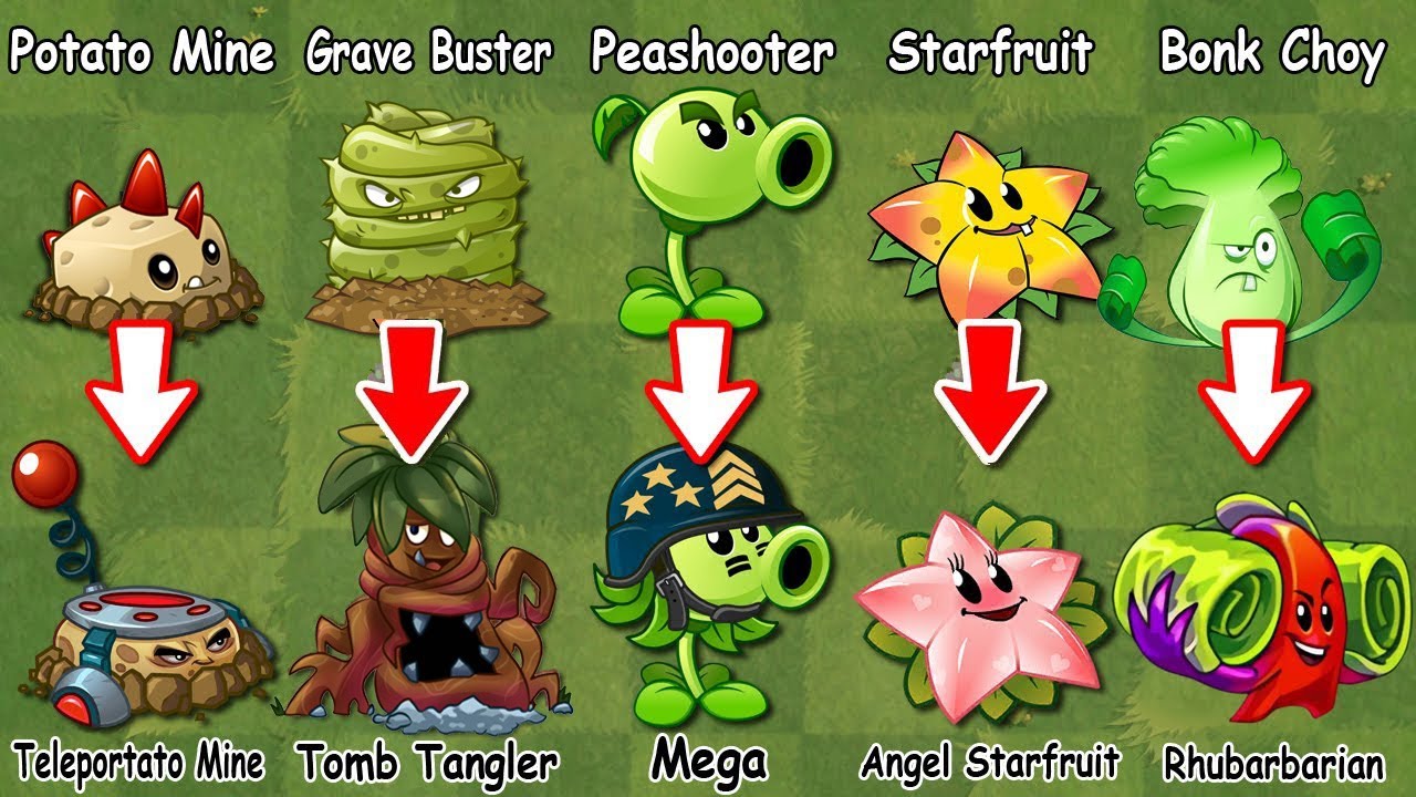 plants vs zombies 2 all plants