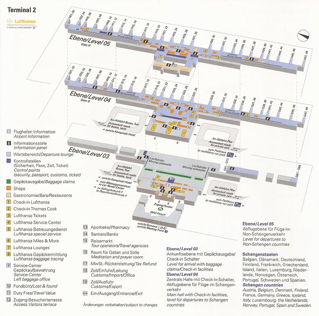 muc airport terminal 2 map