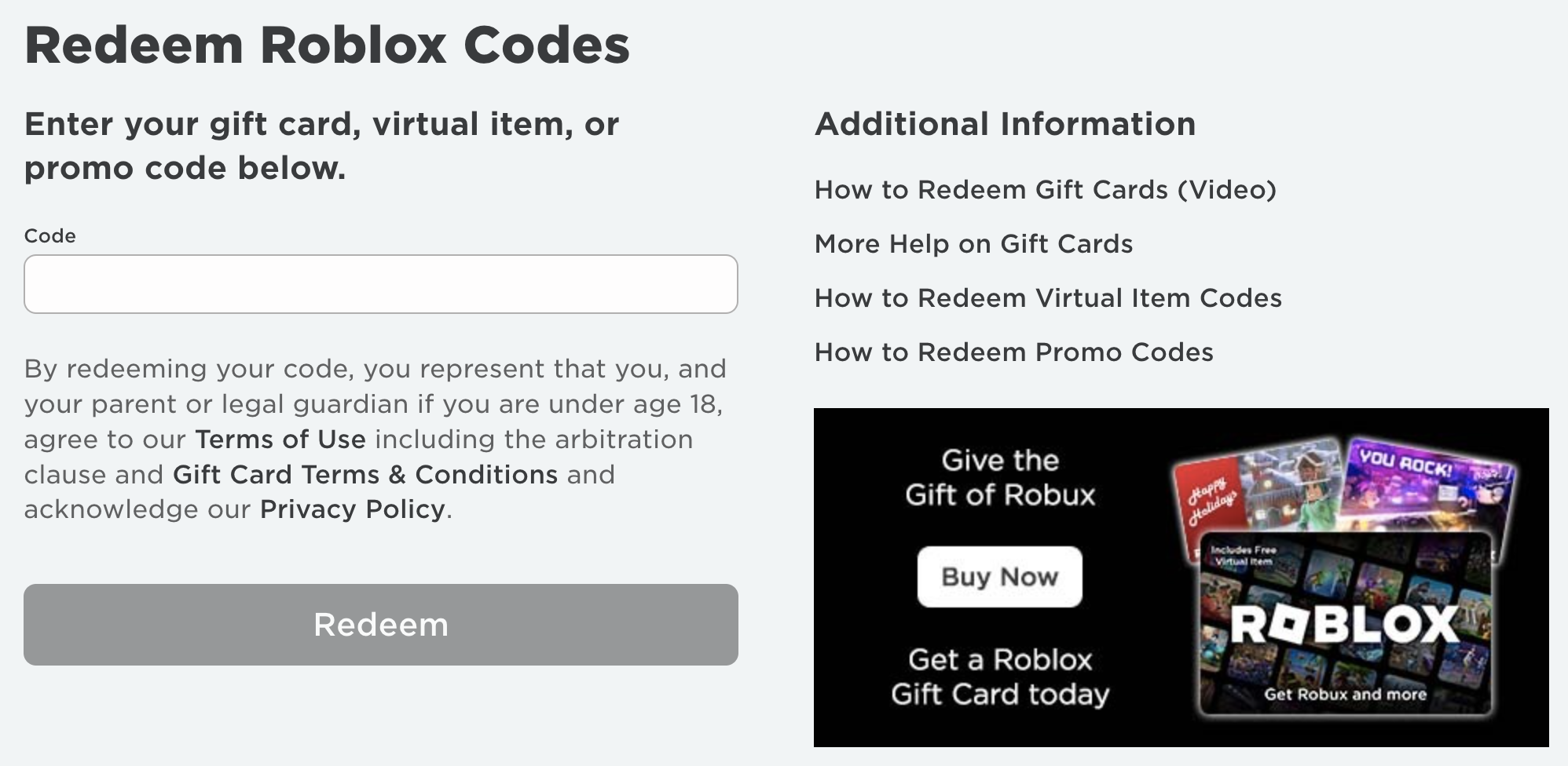 www.roblox.com/redeem login