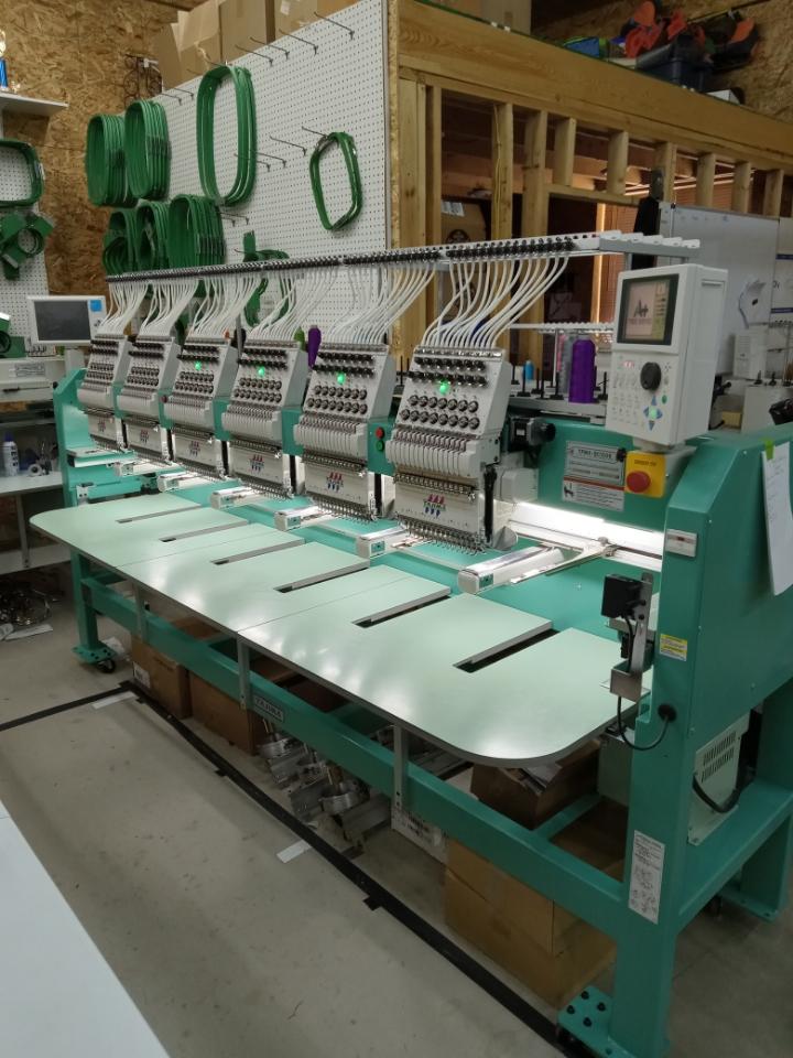 used 6 head embroidery machine for sale