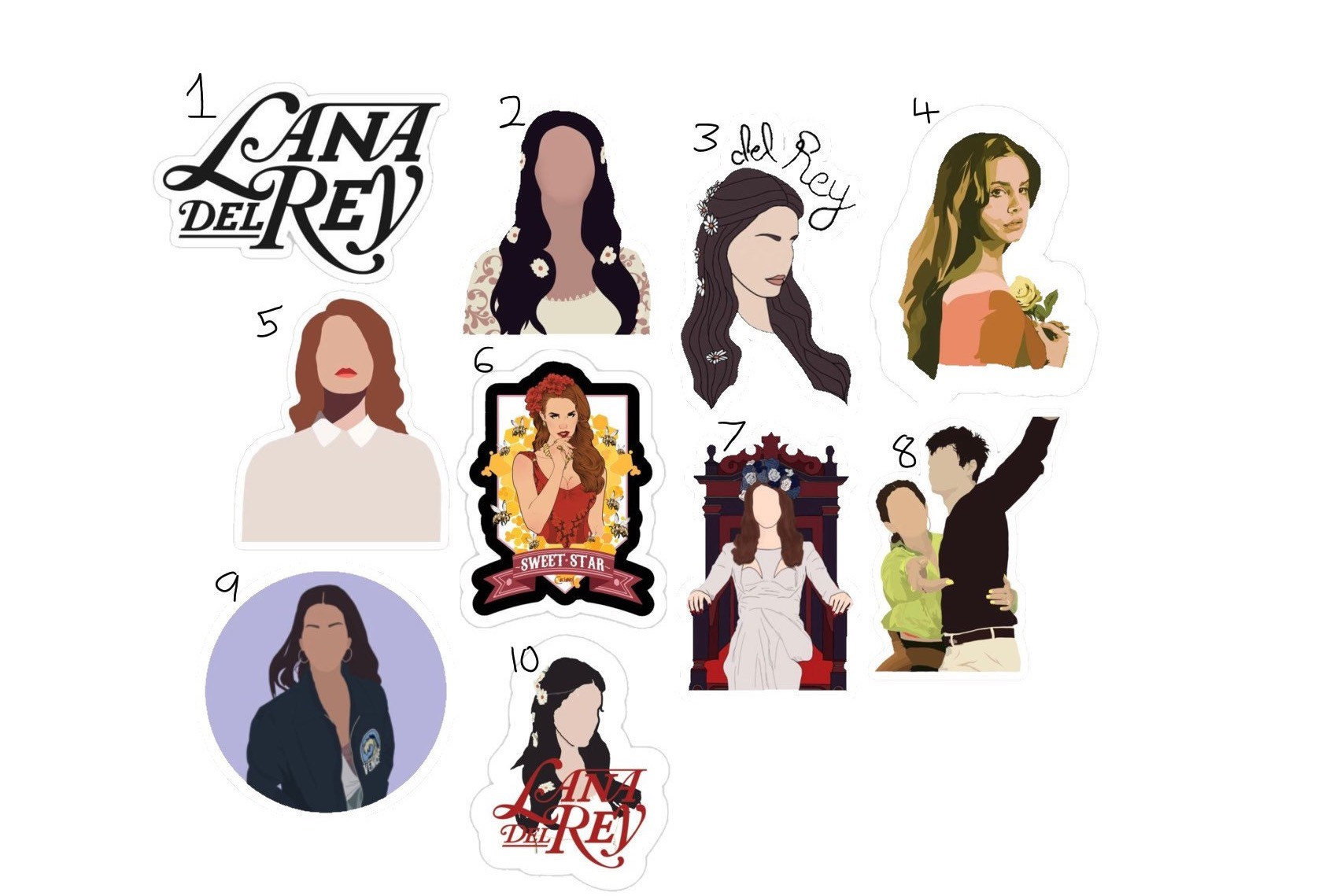 lana del rey stickers