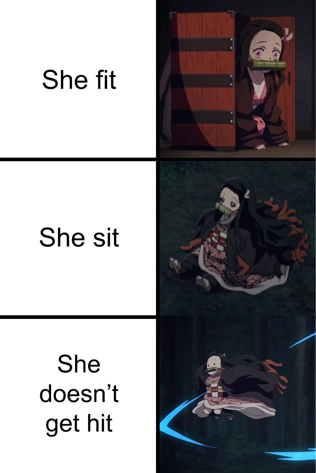 demon slayer nezuko meme