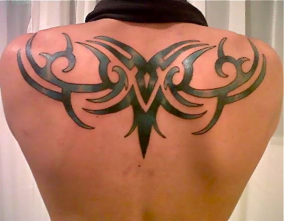 mens tribal back tattoos