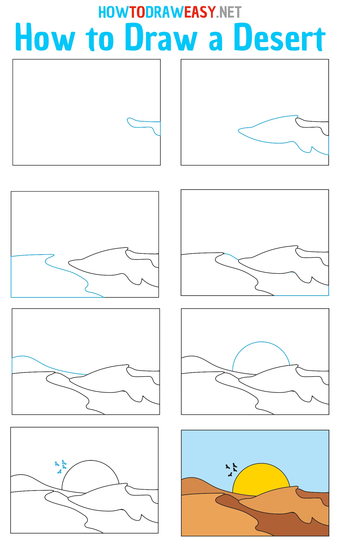 landscape step by step drawing