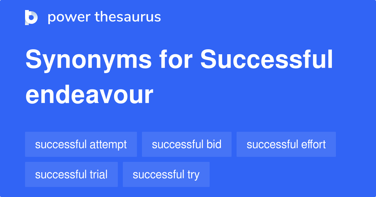 endeavour thesaurus