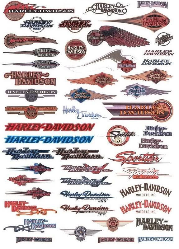 harley gas tank decals