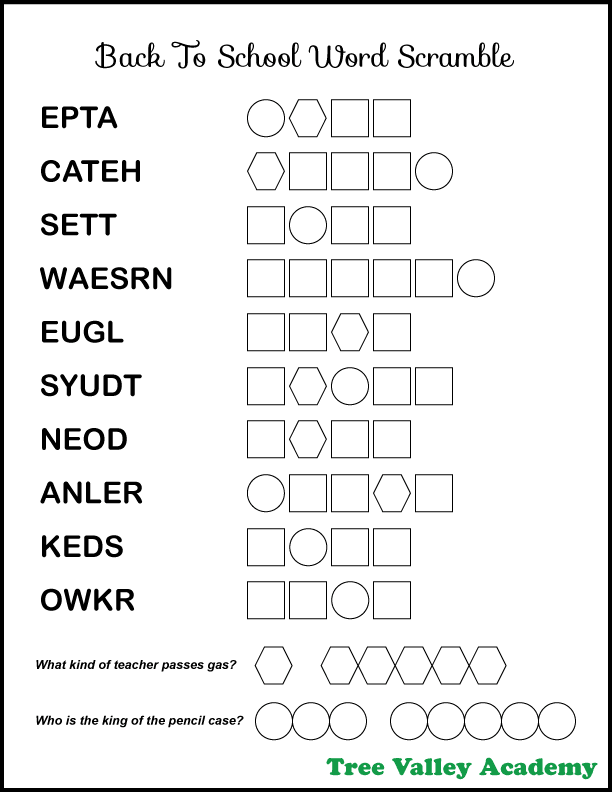 scramble letters into a word