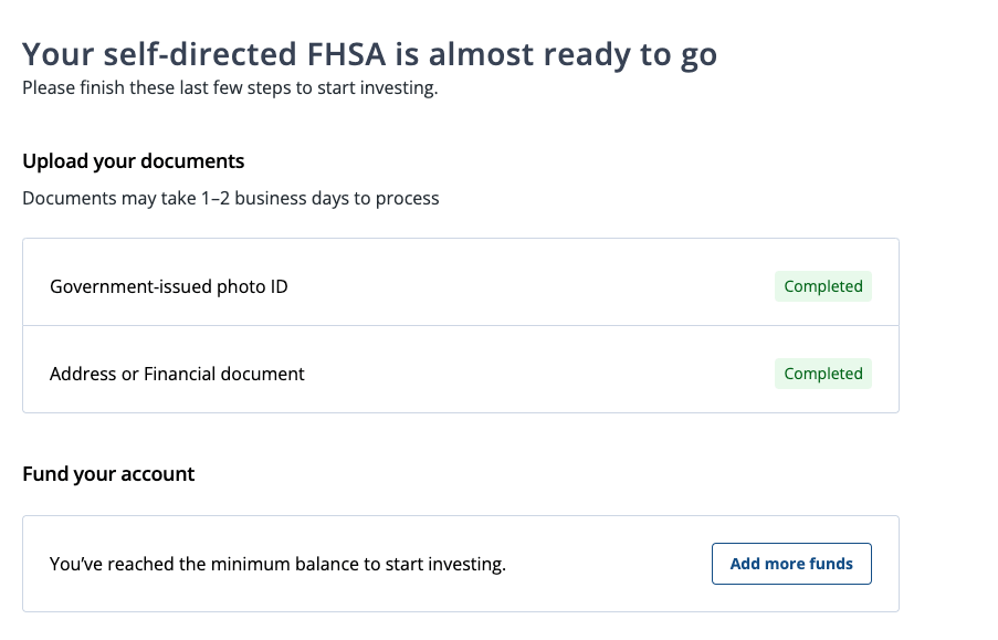 fhsa self directed