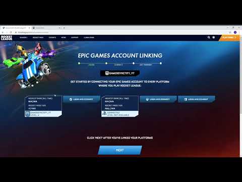 link steam rocket league to epic games