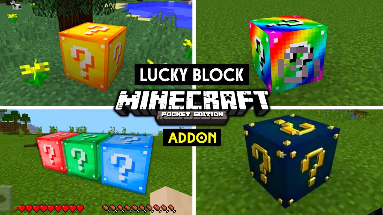 minecraft pe lucky block mod ios