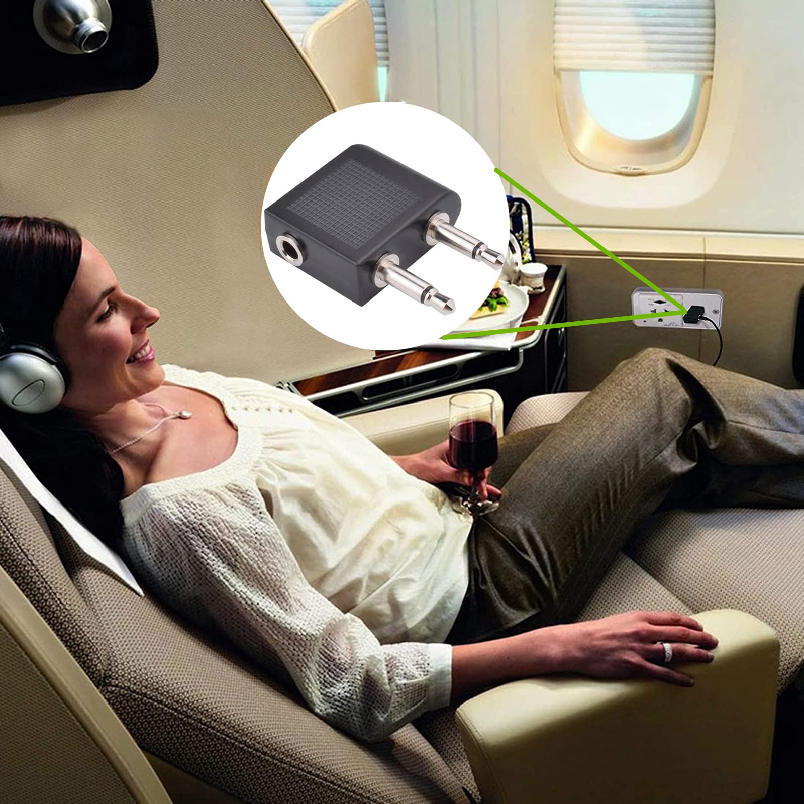 airline adapter for wireless headphones