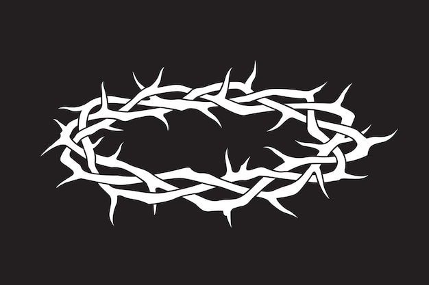 crown of thorns vector