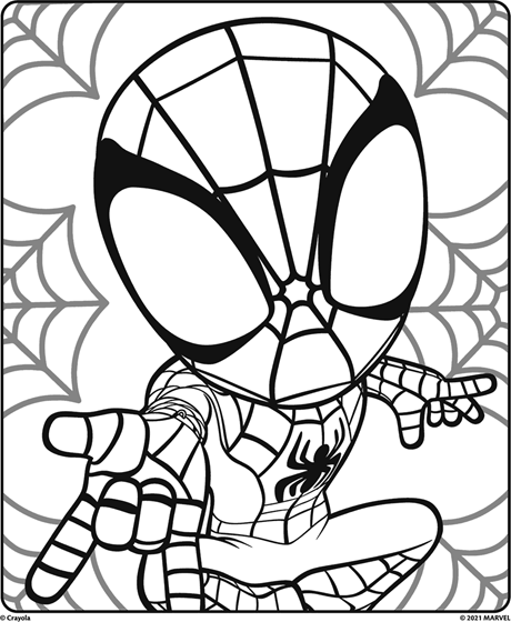 print spiderman coloring pages