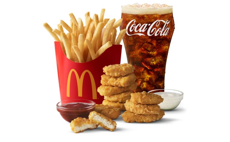 calories in a 10 piece mcnugget