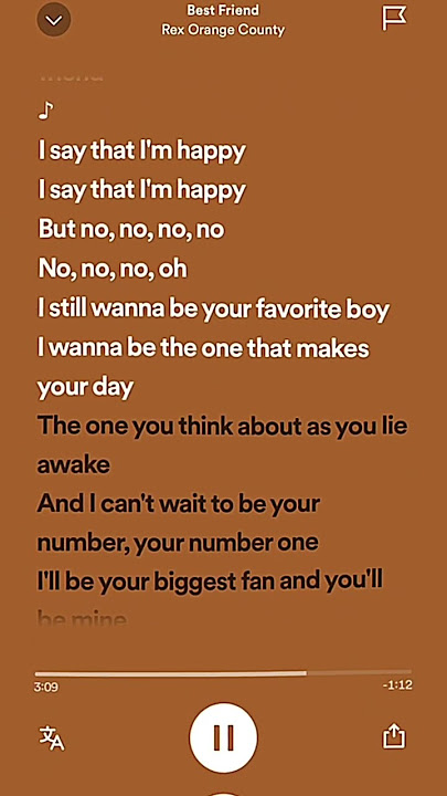 best friends rex orange county lyrics