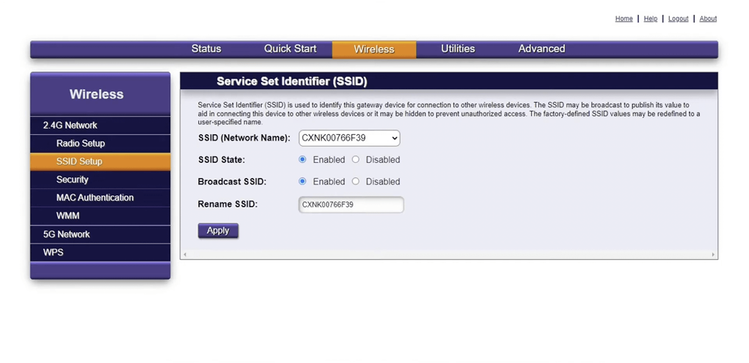 calix router login