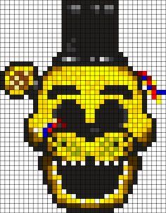 golden freddy pixel art