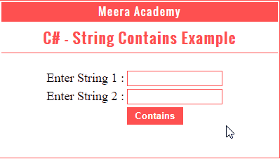 contains in c#