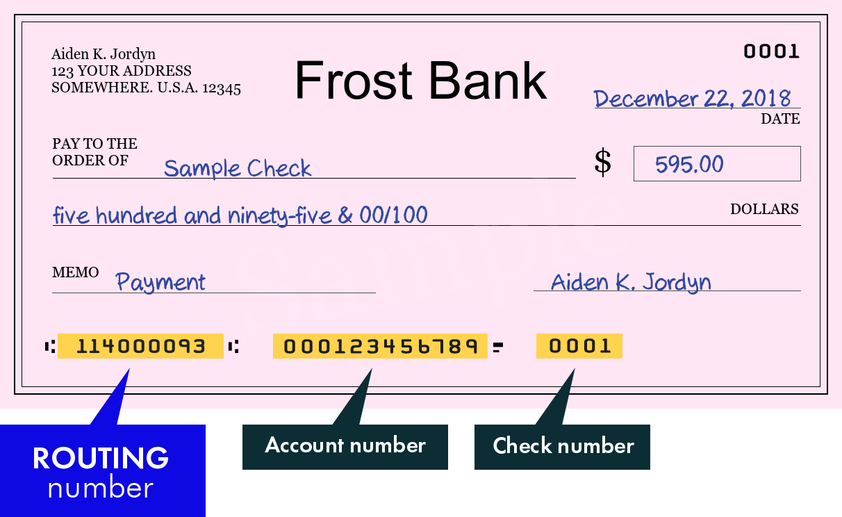 frost bank texas routing number