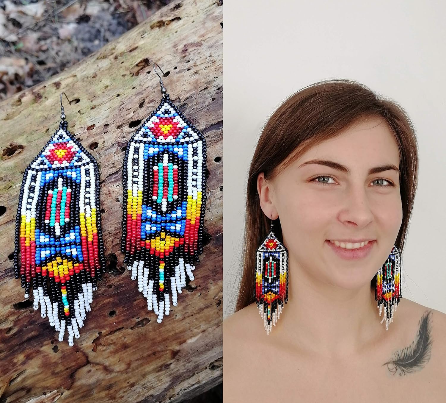 beaded earrings native american