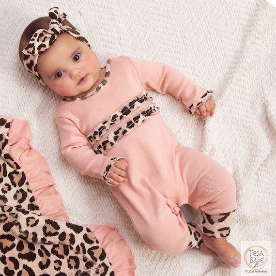 leopard print newborn outfit