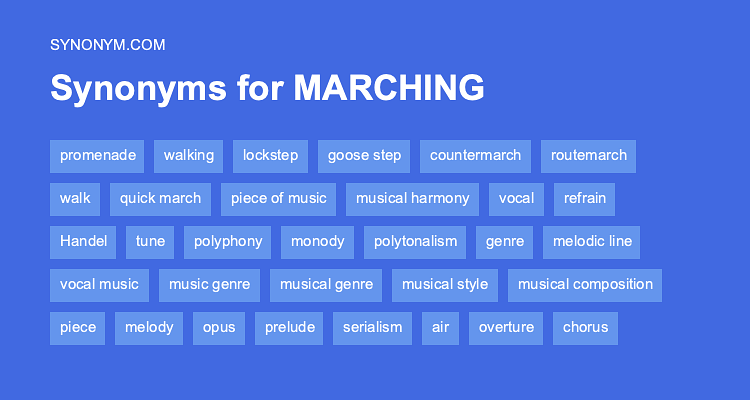 marched synonyms