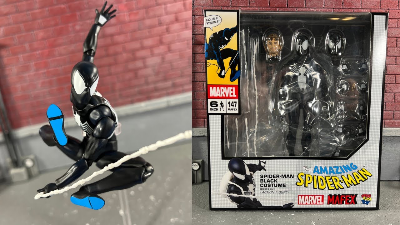 mafex symbiote spider-man