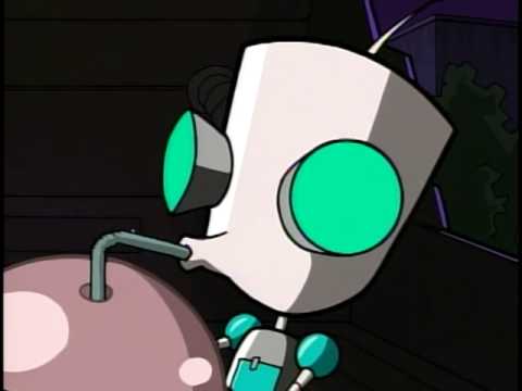 invader zim gir drinking