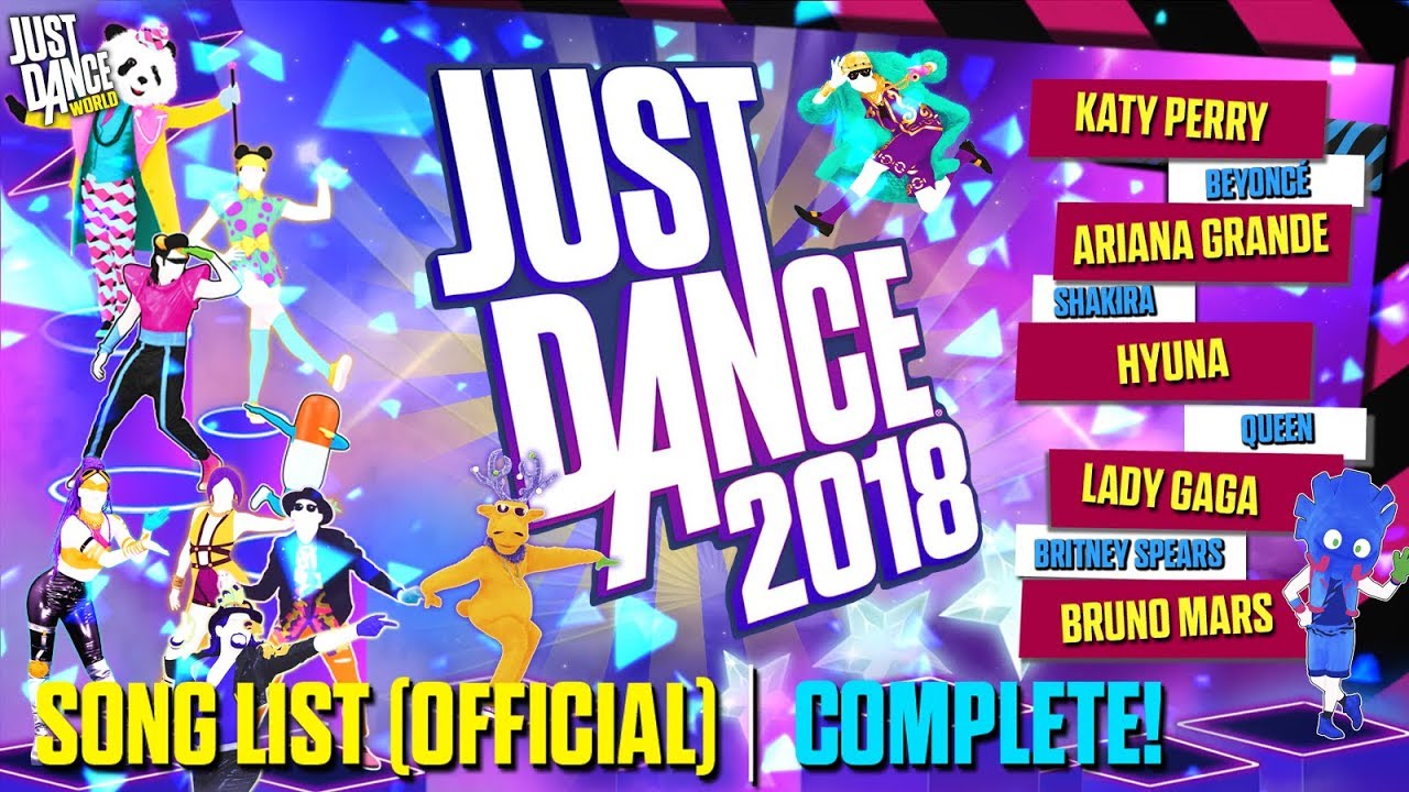 just dance 2018 tracklist