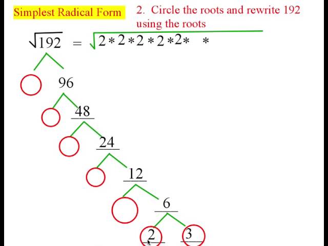 sqrt 192 simplified