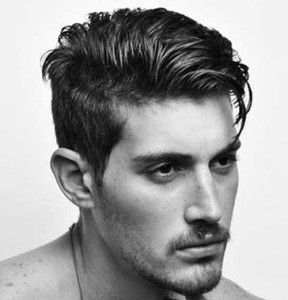 mens hair short back and sides long top