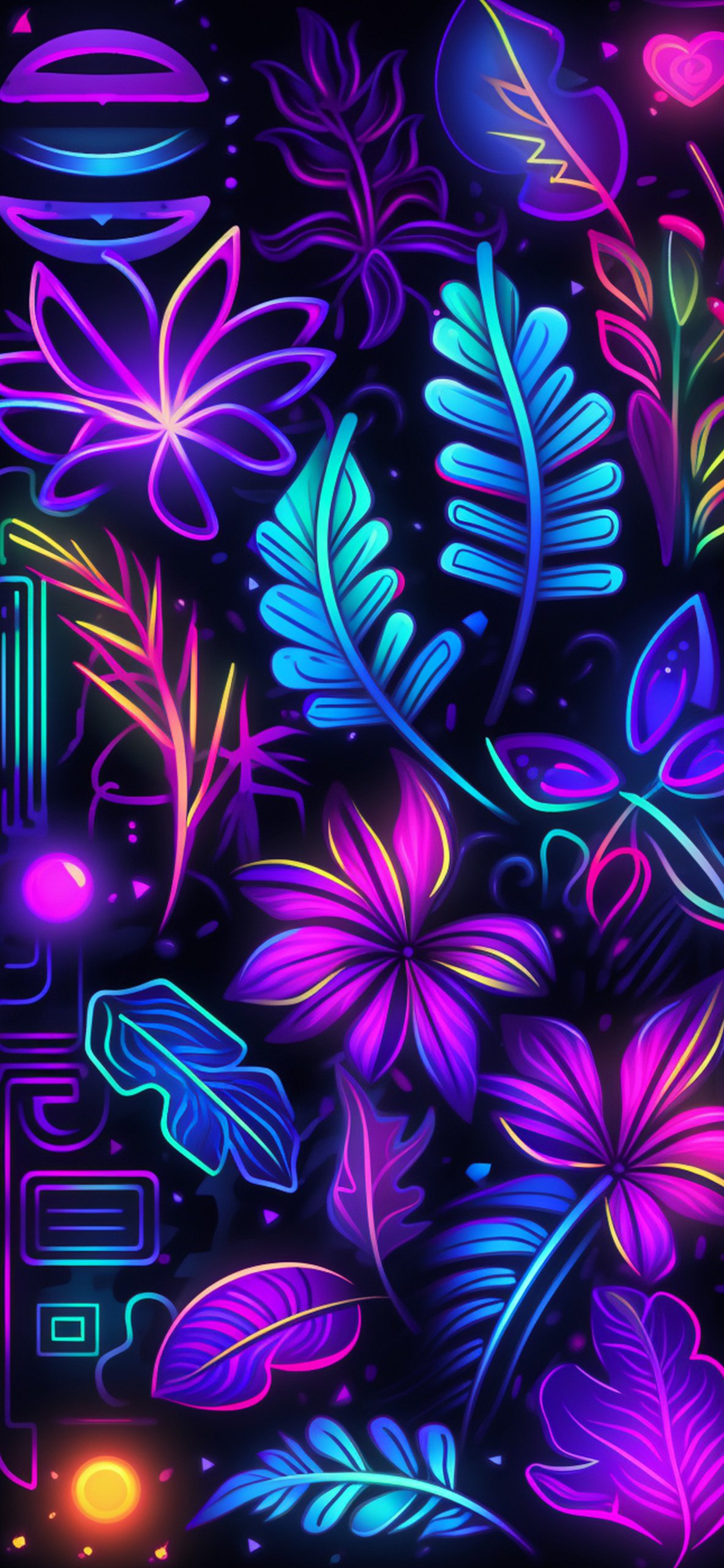 neon wallpaper iphone