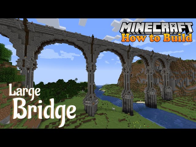 minecraft arched bridge