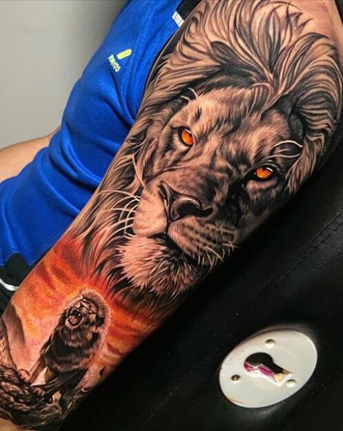 tiger tattoo arm