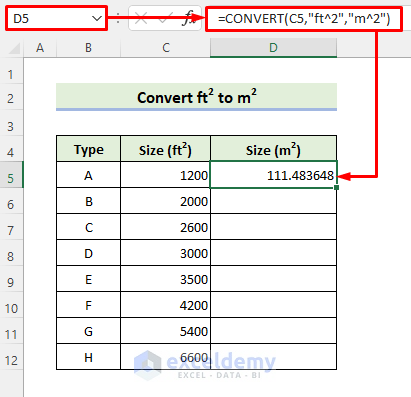 ft2 to m2 calculator