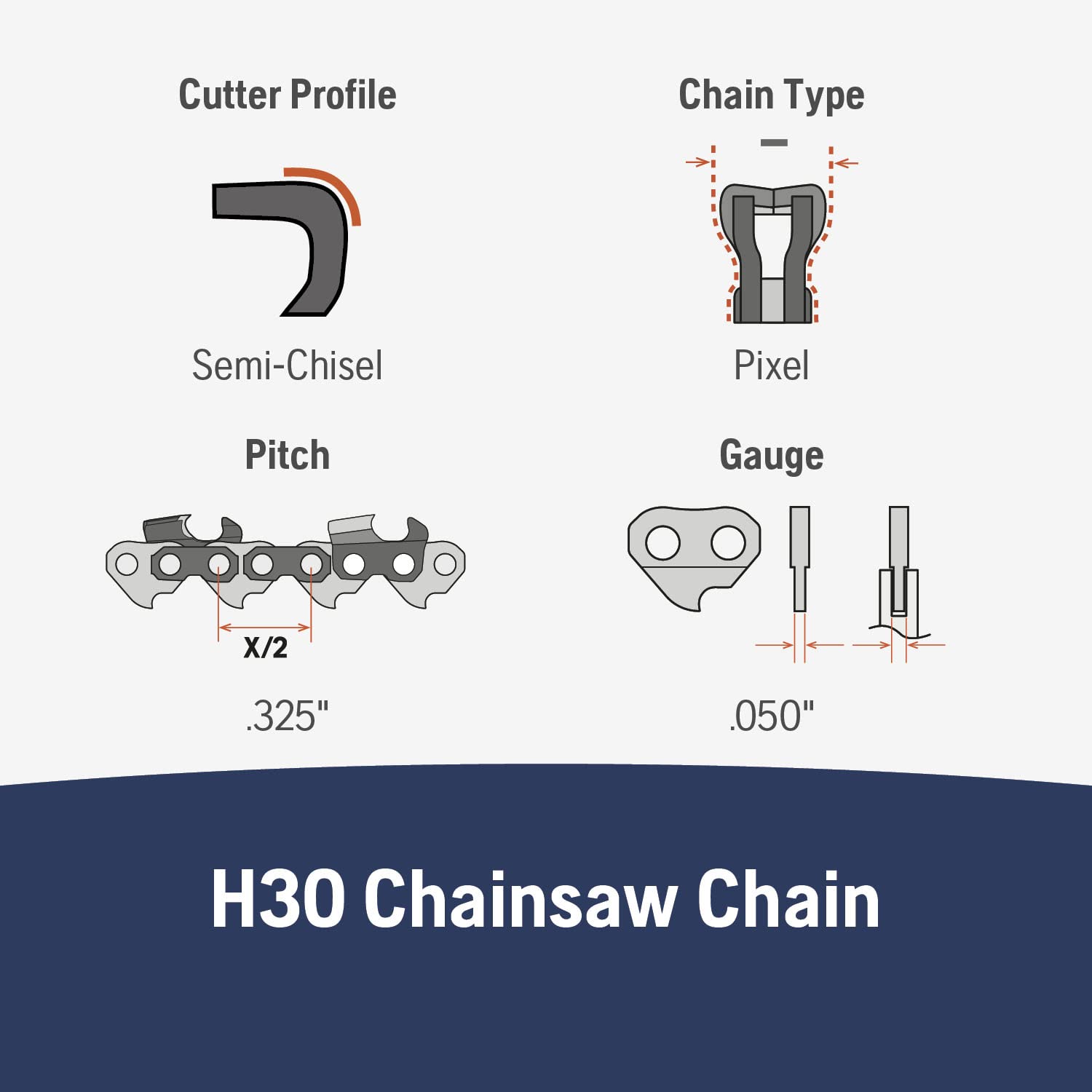 husqvarna h30 chain