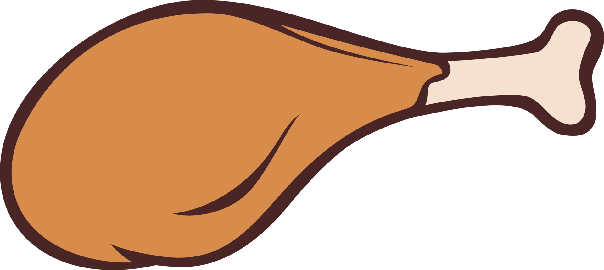 chicken leg clipart