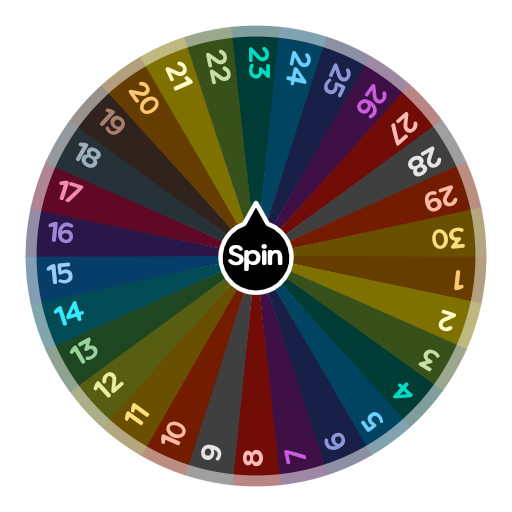 number generator wheel 1-30