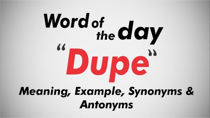 synonyms of dupe