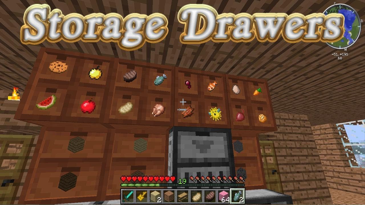 minecraft storage drawers