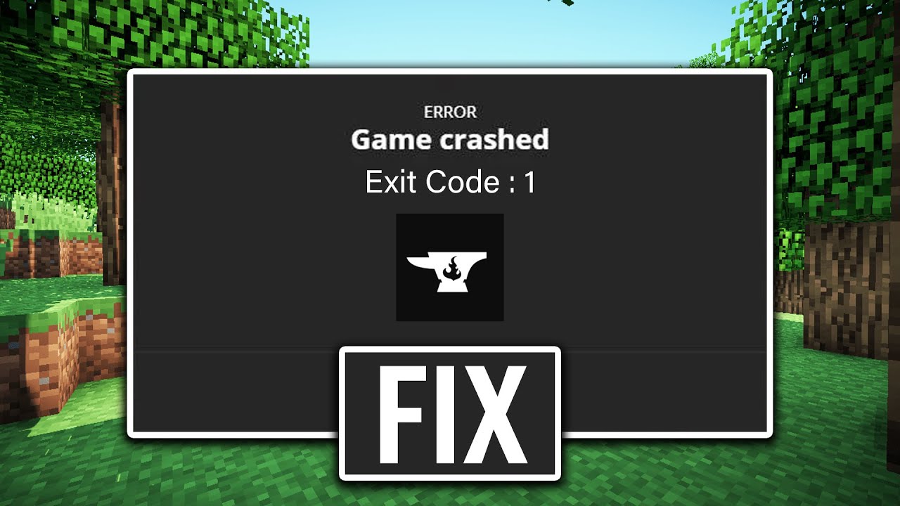 minecraft exit code 1