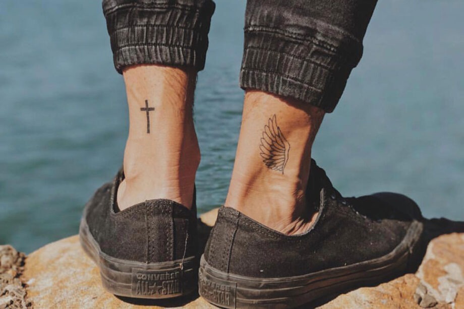 ankle tattoos guys