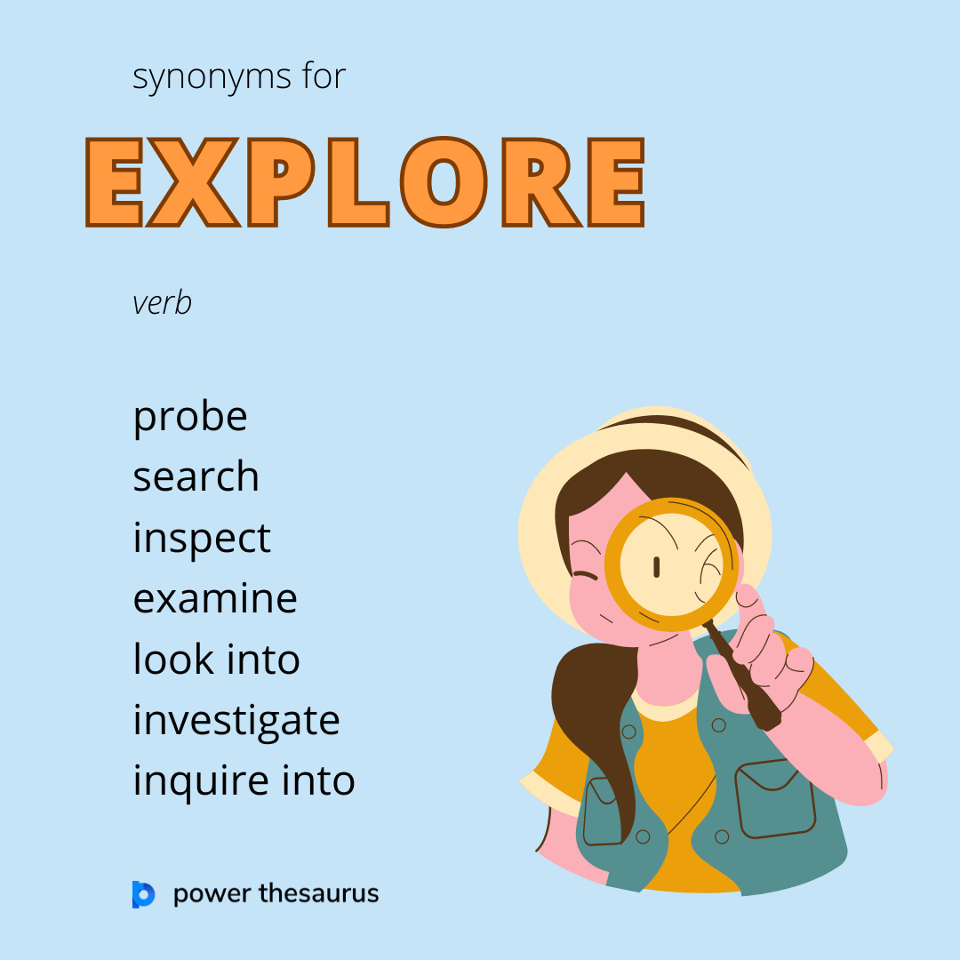 explore synonym