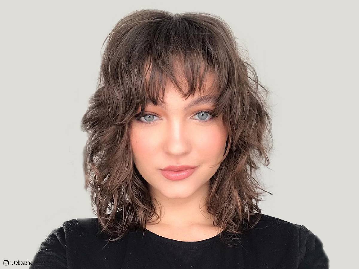 fringe shoulder length hairstyles