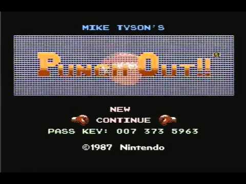 punch out codes mike tyson