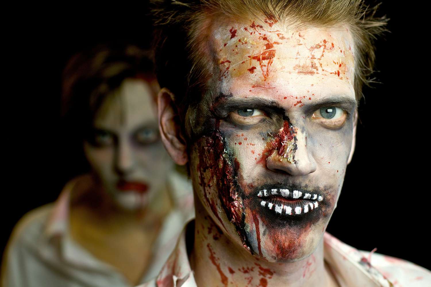 male zombie makeup